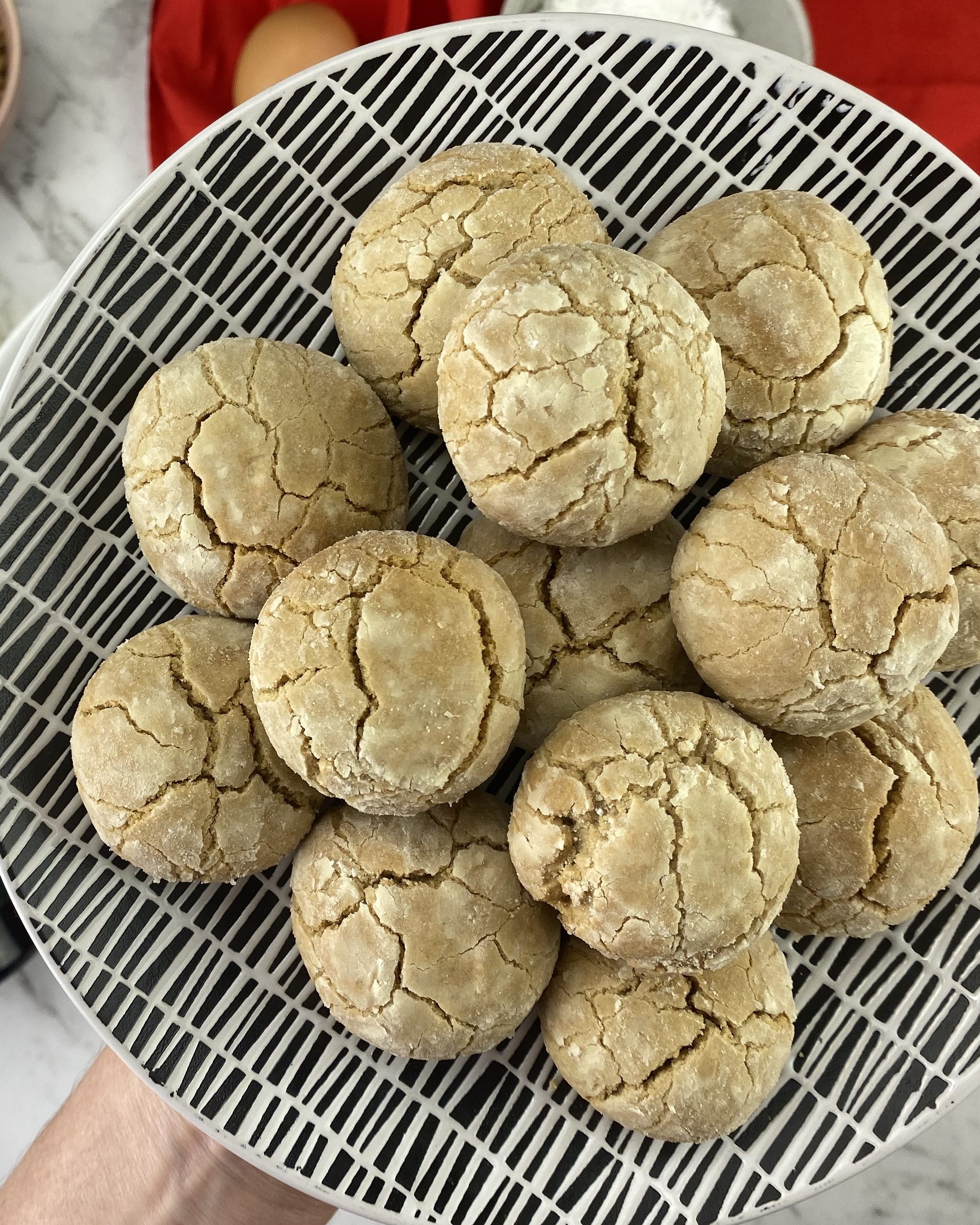 Christmas Crinkle Cookies Recipe - Lupi Olive Oil